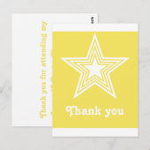 Postale Funky Star Sweet 16 Merci plat Carte pour notes Ja (Devant / Derrière)