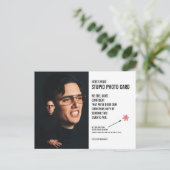 Postale Funny Awkward Noël Stupide Carte photo Carte posta (Debout devant)