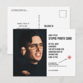 Postale Funny Awkward Noël Stupide Carte photo Carte posta (Devant / Derrière)