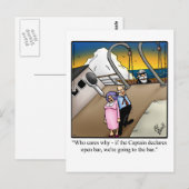 Postale Funny Bon Voyage croisière Carte de voeux (Devant / Derrière)