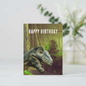 Postale Funny Dinosaur Vieux Âge Anniversaire Carte postal (Debout devant)