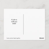 Postale Funny Golden Retriever Cookie Joke Mème carte post (Dos)