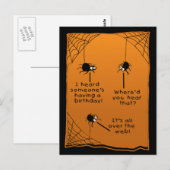 Postale Funny Halloween carte d'anniversaire (Devant / Derrière)