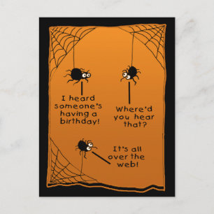 Postale Funny Halloween carte d'anniversaire