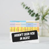 Postale Funny ne vous a pas vu dans les âges Carte géologi (Debout devant)