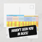 Postale Funny ne vous a pas vu dans les âges Carte géologi (Devant / Derrière)