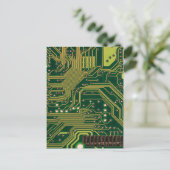 Postale Funny Nerdy Ordinateur Carte mère (Debout devant)