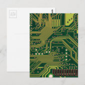 Postale Funny Nerdy Ordinateur Carte mère (Devant / Derrière)