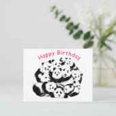 Postale Funny Panda carte d'anniversaire (Debout devant)