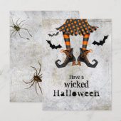 Postale Funny sorcières Jambes Wicked Halloween Carte post (Devant / Derrière)