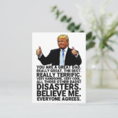Postale Funny Trump père carte d'anniversaire (Debout devant)