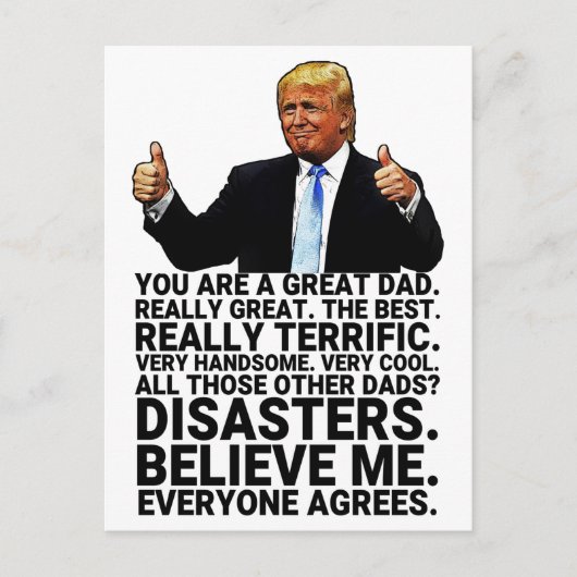 Postale Funny Trump père carte d'anniversaire (Devant)