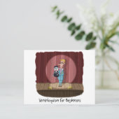 Postale Funny Ventriloquism for Beginners Carte ou cadeau. (Debout devant)