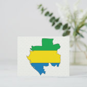 Postale Gabon Carte Drapeau pleine taille (Debout devant)