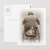 Postale Garçon Et Chien Carlin Se Rendre À Une Carte Posta (Devant / Derrière)