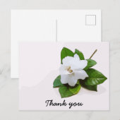Postale Gardenia fleurs Sympathy Merci Carte à plat (Devant / Derrière)