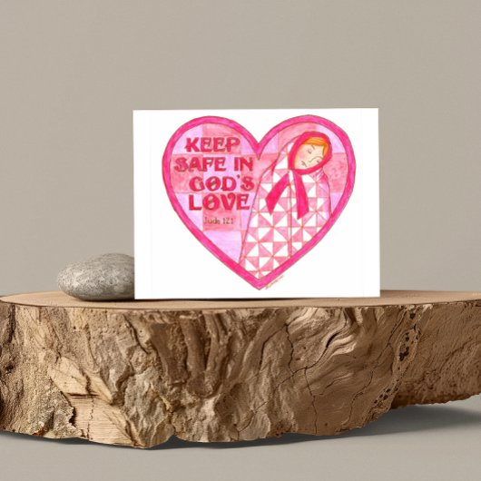 Postale Gardez la sécurité dans les Dieux Aimer Carte Post