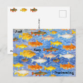 Postale Gardez simplement nager - Une collection de carte  (Devant / Derrière)