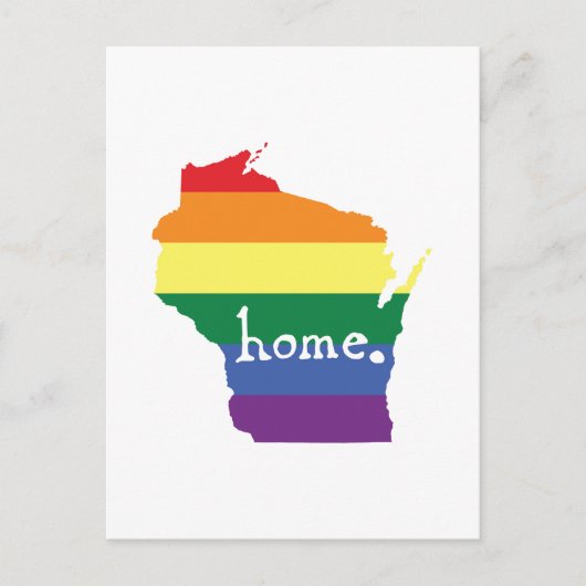 Postale Gay pride du Wisconsin | Carte de la maison (Devant)