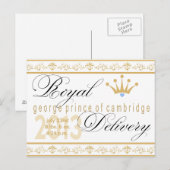 Postale George Prince de Cambridge Carte de souvenir (Devant / Derrière)
