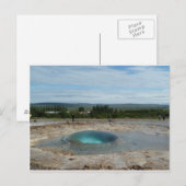 Postale Geyser environ à éclater ! carte de voeux (Devant / Derrière)