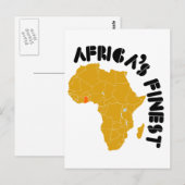 Postale Ghana, la meilleure carte d'Afrique (Devant / Derrière)