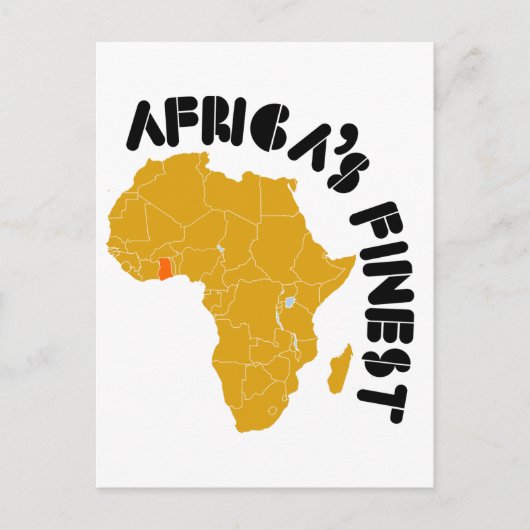 Postale Ghana, la meilleure carte d'Afrique (Devant)