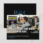 Postale #GLOBEXIT CARTE RFE (Collection Flat Earth 2017) (Devant / Derrière)