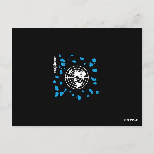 Postale #GLOBEXIT CARTE RFE (Collection Flat Earth 2017) (Dos)