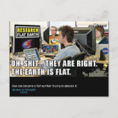 Postale #GLOBEXIT CARTE RFE (Collection Flat Earth 2017) (Devant)