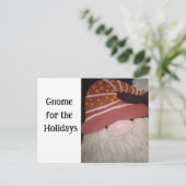 Postale Gnome pour la carte Vacances (Debout devant)