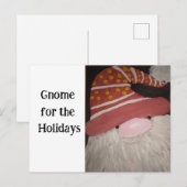 Postale Gnome pour la carte Vacances (Devant / Derrière)