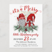 Postale Gnomes mignons Joyeux petit Noël Carte (Devant)