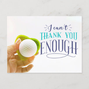 Postale Golf Carte de remerciements Je ne peux pas vous re