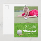 Postale Golf Créez votre propre carte de remerciement (Devant / Derrière)
