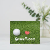 Postale Golf Obtenez bientôt la carte du golf (Debout devant)