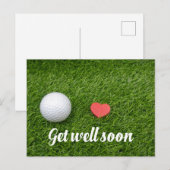 Postale Golf Obtenez bientôt la carte du golf (Devant / Derrière)