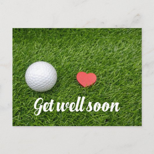 Postale Golf Obtenez bientôt la carte du golf (Devant)