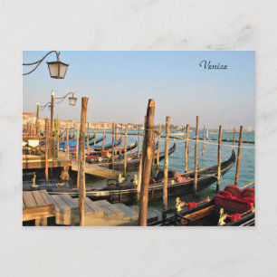 Postale Gondoles, Venise, Italie, Photographie, Carte post