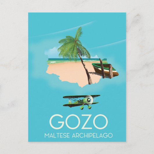 Postale Gozo, archipel maltais Carte poster Voyage . (Devant)