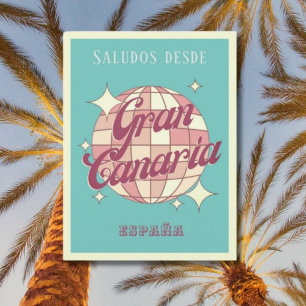 Postale Grande Canarie Espagne España rétro vintage Carte 