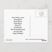 Postale Grande carte d'anniversaire 1949 (Dos)