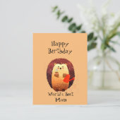 Postale Grande carte d'anniversaire pour la mère maman qui (Debout devant)