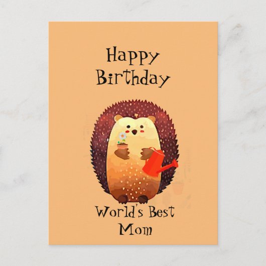 Postale Grande carte d'anniversaire pour la mère maman qui (Devant)