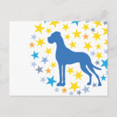 Postale Grande carte graphique Dane (Devant)