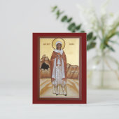 Postale Grande Martyr Barbara Icon Carte de prière (Debout devant)