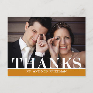 Postale Gras Merci Mariage Carte de remerciements
