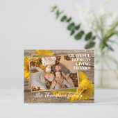 Postale Grateful Blessed Giving Merci belle carte de vacan (Debout devant)