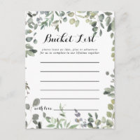 Green Eucalyptus Foliage Delight Bucket List Carte