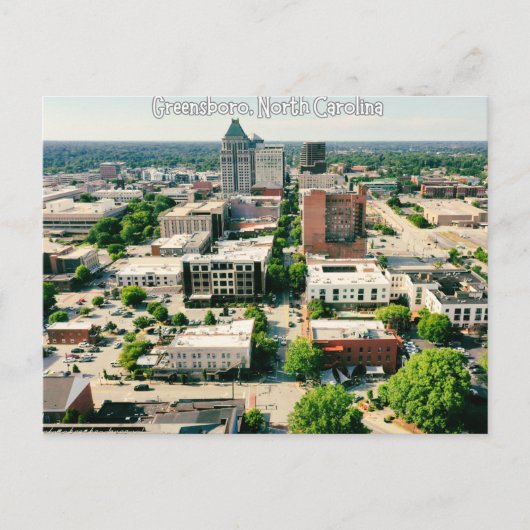 Postale Greensboro, Caroline du Nord Voyage par carte post (Devant)